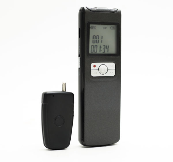 Long Duration Voice Recorder with 16GB Memory and Wireless Mic