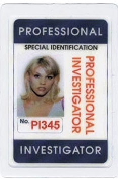 Professional Investigator Identification Card